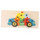 thumbnail image 2 of Rompecabezas de madera Sunnimix para niños pequeños 1-3 Vehículos Coche de policía, 2 of 8