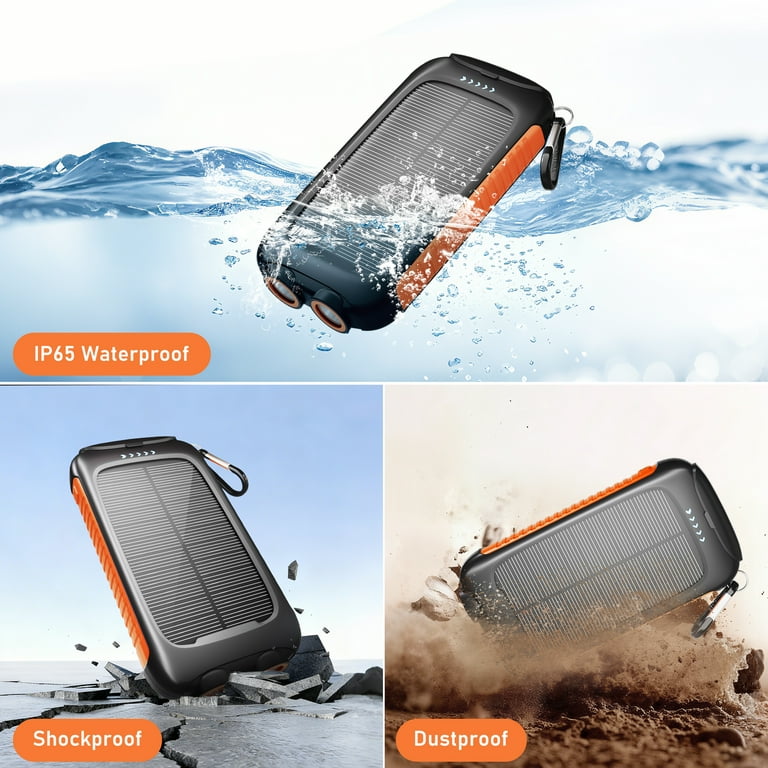 BigBlue 28W Caricatore Solare Portatile 3 USB Port (5V/4.8A Max Total) Pannelli Solari