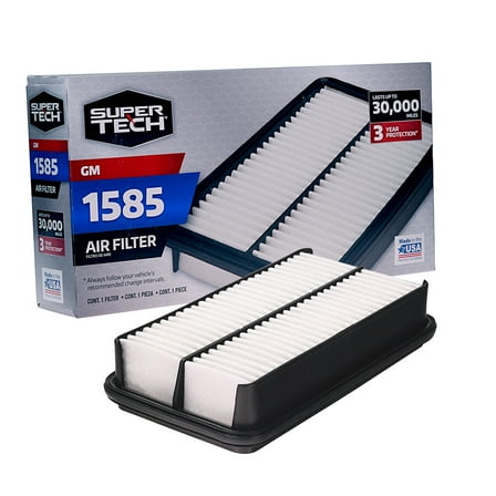 Super Tech 1585 Engine Air Filter, Replacement Filter for GM Fits select: 1995-2002 SATURN SL1, 1991-2002 SATURN SL2