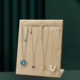 thumbnail image 3 of pitrice Necklace Pendant Display Stand Holder Jewelry Rack for Tabletop Shop Beige Linen, 3 of 8