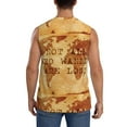 thumbnail image 4 of Uemuo Not All Those Who Wander Are Lost2 Pattern Men's Sleeveless T-Shirt,Muscle Athletic Tank Top, Moisture-wicking Quick-dry Breathable Classic Tee Top for Gym Run Outdoor Sports-, 4 of 8
