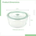 thumbnail image 5 of 101oz Extra Large Trifle Bowl with Lid, 3 L Glass Salad Bowl, Round Glass Trifle Bowl with Pedestal, Transparent Flour Bowl for Pizza Food Salad and Storage, 5 of 6