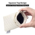 thumbnail image 4 of DizeyBoyo Soft Eyeglass Case, PU Leather Pocket Glasses Cases, Soft Sunglasses Pouch, 2 Pocket Portable Reading Glass Sleeve Slim Travel Slip-In Eyewear Case for Women Men Kids, 4 of 8