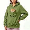 thumbnail image 6 of UOCUFY Pet Pouch Hoodie for Women Cat Dog Carrier Hoodies Carrying Pet Pocke Green,Size 3XL, 6 of 6