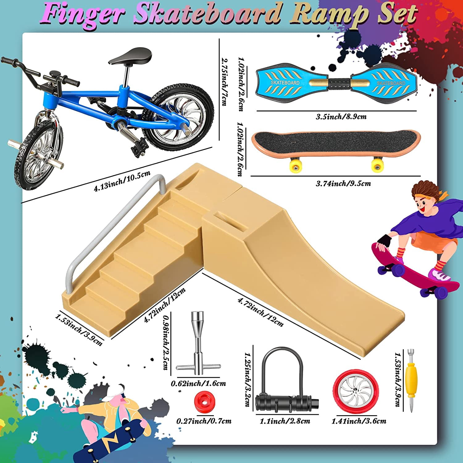 Mini Fingerboard Skate Park Kit De Rampa De Dedo Tech Deck Board Mini Fingerboard Skate Park Kit De Rampa De Dedo Tech Deck Board
