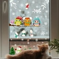 thumbnail image 3 of Merry Christmas Birds Snowflake Christmas Tree Owl Boots Pattern Wall Sticker Removable Wallpaper, 3 of 9