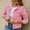 Pink, variant on Women's Relaxed Denim Jacket, Turn-Down Collar Short Coat, School Runs & Casual Fridays , Relaxed Denim Trucker, Loose Short Jean Jacket, Casual Layer Red Xl