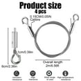 thumbnail image 2 of 4 PCS Adjustable Picture Hanging Wire with 2 Hooks 2m x 1.5mm Stainless Steel Wire Rope Heavy Duty Mirror Hanging Hardware for Mirror Photo Light Lamp Artwork Billboards, 2 of 6