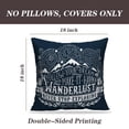 thumbnail image 2 of LALILO Throw Pillow Covers Vintage With Mountains Forest And Lettering Cushion Cover 18" x 18", 2 Pack, 2 of 6