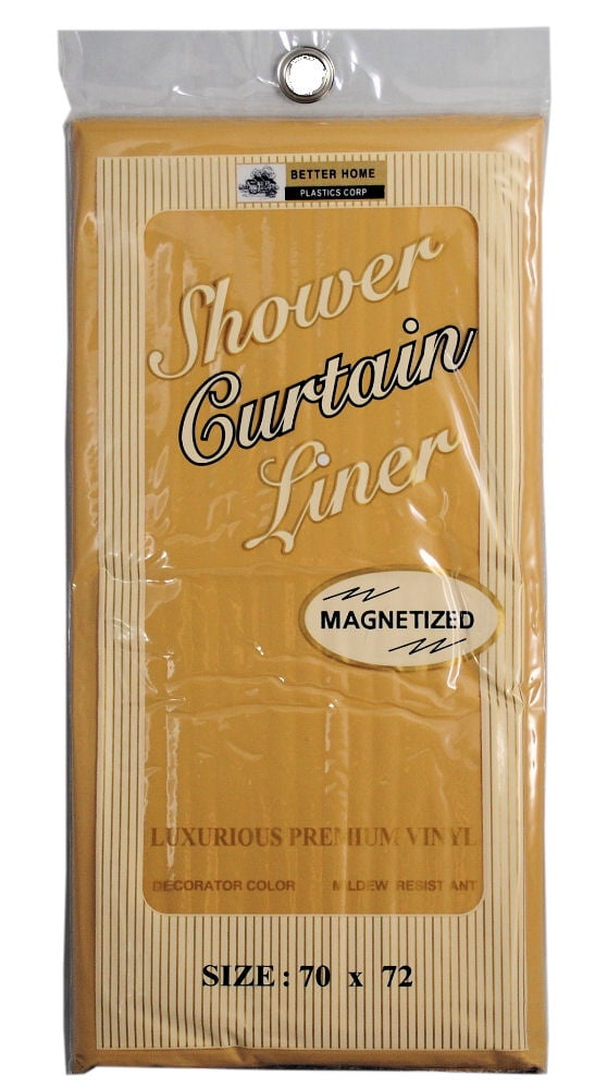 Shower Curtain Liner Gold Vinyl