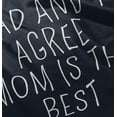 thumbnail image 5 of Dad and I Agree Mom is the Best Toddler Boy Girl T Shirt Infant Toddler Brisco Brands 6M, 5 of 6