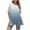 Sky Blue, variant on Lolmot 2 Piece Outfits for Women Workout Track Suits Short Sleeve Round Neck Gradient Color Top and Biker Shorts Set Summer Casual Jogger Sports Yoga Suits