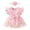 Z4-Pink, variant on Staki Romper Dress Infant Newborn Baby Girl Lace Romper Dress Floral Lace Outfits Summer Toddler Clothes Jumpsuit with Headband 0-18M(Pink,0-3 Months)