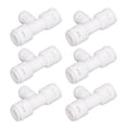 thumbnail image 3 of Conector de tubo PP de grado alimenticio para purificador de agua, 10 Uds., forma de T, 3 vías, 1/4 pulgadas, 3/8 pulgadas VoborMX herramienta, 3 of 8