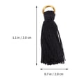 thumbnail image 4 of MasteelfCA 30 Pcs 3CM Tassel Pendants with Ring DIY Accessory Cotton Ropes Chinese Style Jewelry Making Accessories for Book Marker Clothes - #2 (Black), 4 of 7