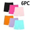 thumbnail image 2 of QNANSPI Girls Bike Shorts 6-Pack Shorts Under Dress Dance Stretch High Waist Cartwheel Slim Activewear Yoga Shorts for Toddler Kids Summer Clothes, 8-10 Years, 2 of 4