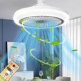 thumbnail image 1 of Feltree Remote Control Ceiling Fan Light Combo with Aromatherapy, E27 Socket 3-Speed Adjustable LED Lighting for Bedroom Living Room Study, Energy Saving Fixture, 1 of 8
