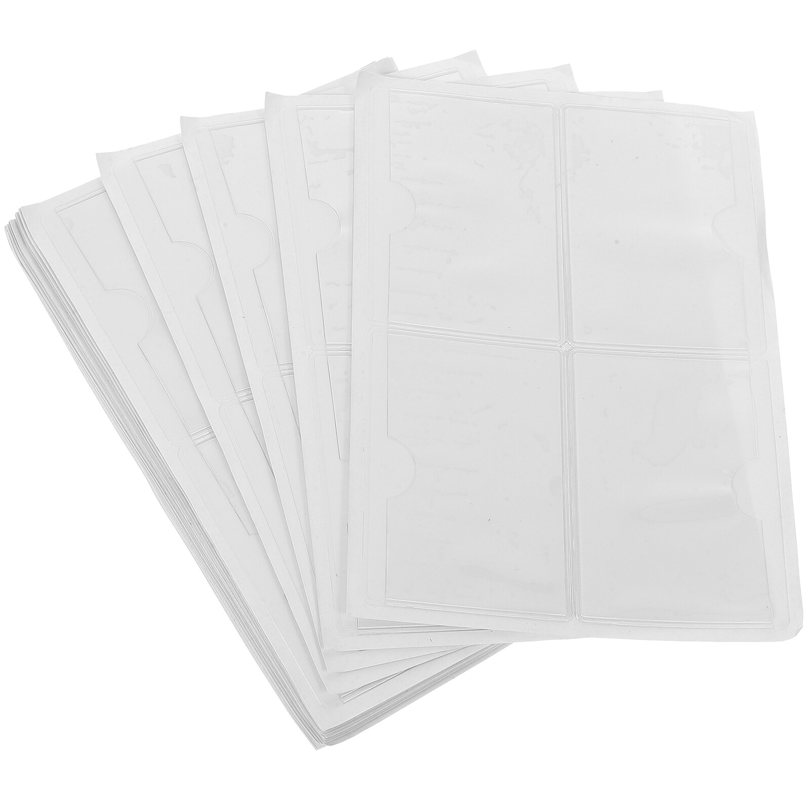 100pcs Label Holder Self Adhesive Business Card Holder Index Card