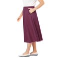 thumbnail image 4 of Woman Within Women's Plus Size 7-Day Knit A-Line Skirt Skirt, 4 of 5
