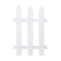 Plastic PVC Garden Fence Panel 4x4ft Outdoor Decorative Barrier for Vegetable Gardens & Rural Courtyards Weather- Material