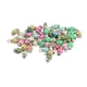 thumbnail image 3 of Paquete de 50 colgantes de cristal multicolor para hacer tú mismo tus propias joyas. Plata, 3 of 7