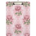 thumbnail image 2 of FMSHPON Retro Flower Roses Clipboard Hardboard Wood Nursing Clip Board and Pull for Standard A4 Letter 13x9 inches, 2 of 8