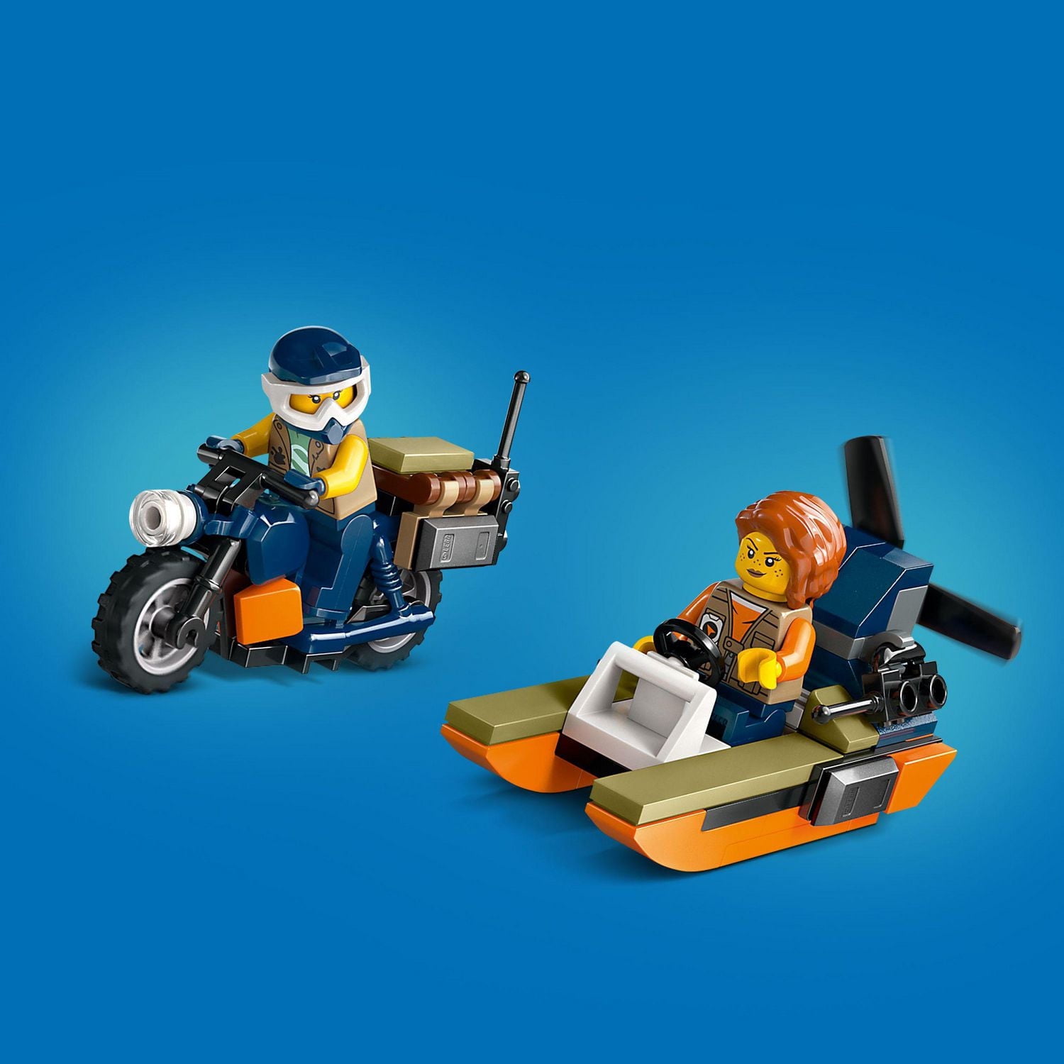 LEGO City Exploration L’hélicoptère au camp de base d’exploration de la jungle 60437 Ensemble de construction (881 pièces)