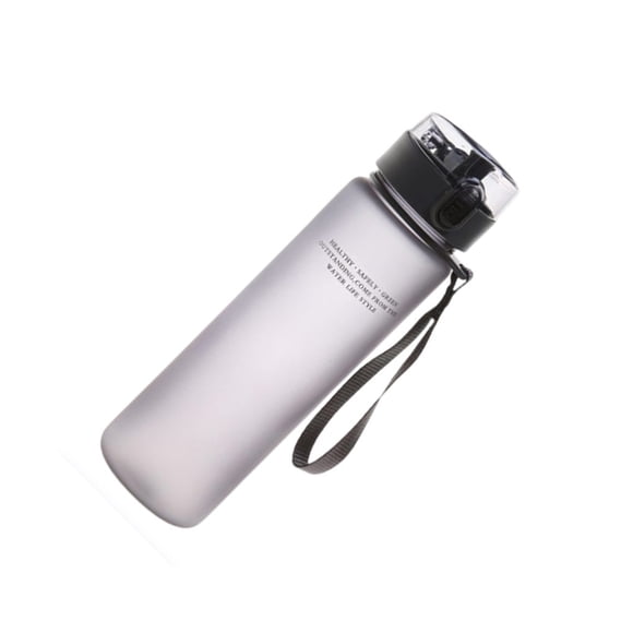 Greeniant Taza de agua de 560ml de gran capacidad, cuerda anticaída, taza de leche de jugo de plástico, sello de viaje, tazas esmeriladas para la Ropa Deportiva, Zapatos Negro Greeniant OD028674-04