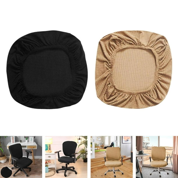 cubre asientos,fundas para sillas de oficina funda estirable,funda de asiento de silla de escritorio de computadora de terciopelo borrosa,fundas para sillas giratorias fundas para sillas Macarena cubre asientos