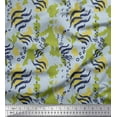 thumbnail image 1 of Soimoi Green Rayon Fabric Leopard & Wild Animal Skin Printed Craft Fabric by The Yard 42 Inch Wide, 1 of 3