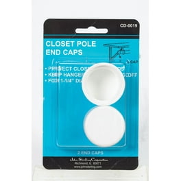 John Sterling Pro 1-1/4 in. L X 1-1/4 in. D White Plastic Closet Rod Support John Sterling Pro 1-1/4 in. L X 1-1/4 in. D White Plastic Closet Rod Support
