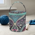 thumbnail image 4 of Knitting Bag Oxford Cloth Storage Shoulder Bag Sewing Accessories (Square Bag), 4 of 8