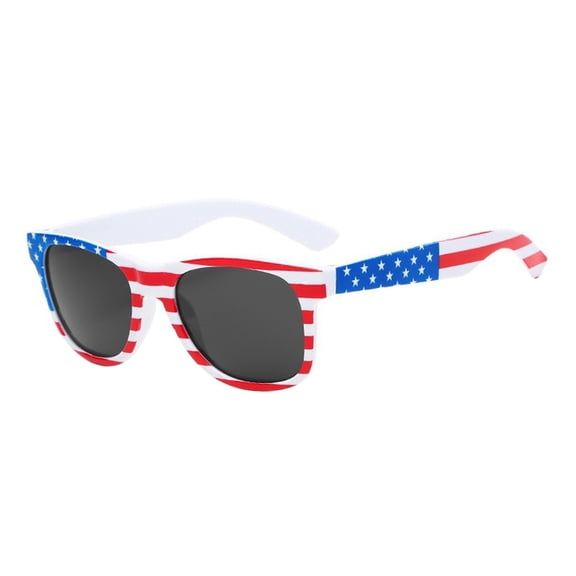 Bulk American Flag Patriotic Sunglasses, Classic USA Flag Pattern Shades for Independence Day Party Supplies