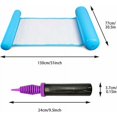 thumbnail image 2 of Hamaca de agua flotante inflable con infladores para adultos y niños, paquete de 2, juguetes de verano al aire libre, 2 of 5