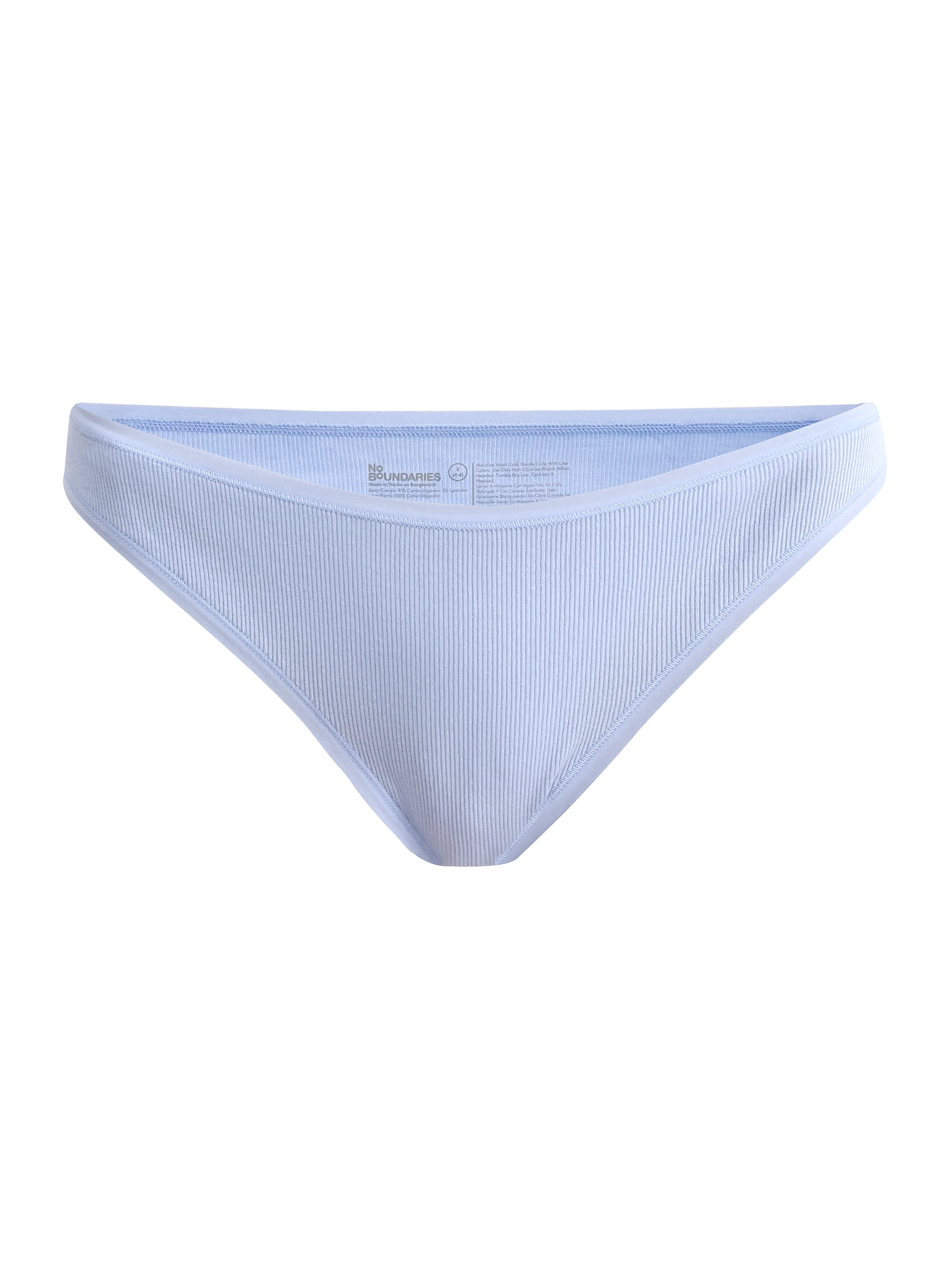 No Boundaries Cotton Bikini Panties, 5-Pack, Women’s and Women’s Plus, Sizes XS-XXXL