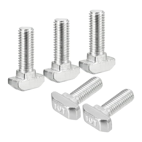 20pack T-Slot Bolts, M8 x 25mm Hammer Head Bolt T Screw Drop-in Stud for 4545 Series T-Slot Aluminum Extrusion Profile
