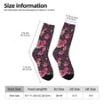 thumbnail image 2 of KLL Rose Mix Leopard 2 Print Cool Socks Men's Women's Crew Socks Funny Crazy Novelty Stockings, 2 of 6