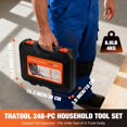 thumbnail image 3 of 248-Piece Tool Set - General Household Hand Tool Kit with Plastic Toolbox Storage Case for Men, Home Repair, DIY Projects, 3 of 8