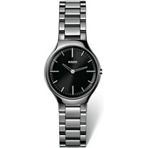 Rado True Thinline Black Dial Ceramic Ladies Watch R27956152