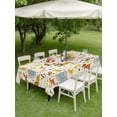 thumbnail image 4 of Outdoor Tablecloths with Umbrella Hole & Zipper, Cartoon Animals Tablecloth Rectangle 60x84 Inch, Cute Dog Tigers Elephants Lions Cat Waterproof Table Cloth, Patio/Pool/Picnic Table Covers, 4 of 8