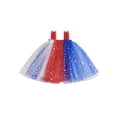 thumbnail image 2 of BemeyourBBs Toddler Baby Girl 4th of July Dress Outfit Baby Girl Patriot Independence Day Summer Clothes Sleeveless Star Red White Blue Layered Tutu Tulle Dress Little Girls Cake Smash Party Clothes, 2 of 10