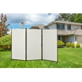 Proman Products Galaxy Indoor and Outdoor 3 Panel Room Divider, 71" Tall, Beige