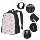 thumbnail image 2 of Balery Cute Bow Tie Mochila para hombre y mujer - Tela Oxford 600D resistente - Gran capacidad, resistente al agua, ideal para la escuela, viajes y senderismo, 2 of 6