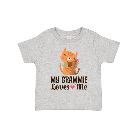

Inktastic My Grammie Loves Me Granddaughter Gift Toddler Toddler Girl T-Shirt