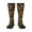 2 Black-1, variant on Leopard Print print thigh-high socks, crafted for both men and women with a stretchy, high-opaque design perfect for daily wear