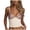 Beige-apDiq, variant on Womens Leopard Print Backless Cami Top Sequin Patchwork Party Top L