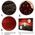 thumbnail image 3 of Designart "Dusk Scenery at the Barn III" Farmhouse Floater Framed Wall Art Living Room, 3 of 7