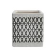 thumbnail image 1 of Sagebrook Home Porte-Stylo Carré en Céramique 4 Pouces X-Design, Noir, 1 of 1