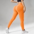 thumbnail image 2 of Ribbed Leggings for Women High Waisted Tummy Control Lifting Leggings Stretch Soft Workout Yoga Pants, 2 of 4