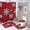 Snowflake 2, variant on Bathroom Mat Set, St. Patricks Day Pattern Printed on Bathroom Rugs and Shower Curtain Sets, Great for Master Bath Beach House Modern Home, 72 x 72 inches